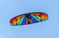 Paragliding at sunset with amazing view Royalty Free Stock Photo