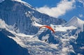 Paragliding in swiss alps