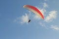 Paragliding tandem flight Royalty Free Stock Photo