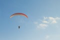 Paragliding tandem flight Royalty Free Stock Photo