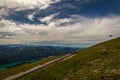 Paragliding on the top of the Schafberg Royalty Free Stock Photo