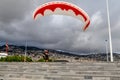 Paragliding training, Funchal, Madeira Royalty Free Stock Photo