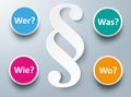 Paragraph Wer Wie Was Wo Royalty Free Stock Photo