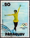 PARAGUAY - CIRCA 1979: A stamp printed in Paraguay shows Dianne De Leeuw, Netherlands, figure skating, circa 1979.