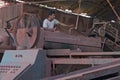 Paraguayan worker at work in bricks factory