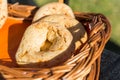 Paraguayan chipa cheese bread at a street food market. Royalty Free Stock Photo