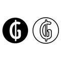 Paraguayan guarani currency symbol icon Royalty Free Stock Photo