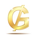 Paraguayan guarani currency symbol Royalty Free Stock Photo