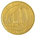 500 Paraguayan guaranies coin Royalty Free Stock Photo