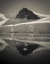 Paraiso Bay mountains landscape,