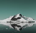 Paraiso Bay mountains landscape,