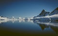 Paraiso Bay mountains landscape,