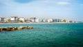 Paralia Katerini Beach View In Greece. Perfect Summer Destination In The Greek Riviera Royalty Free Stock Photo