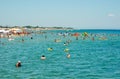 Paralia Katerinis beach, Greece. Royalty Free Stock Photo