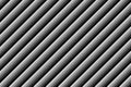 Parallel diagonal gray lines with black faces effect of metal ribbed