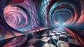 A parallel dimension where time flows backward causing bizarre and surreal phenomena