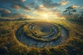 parallel dimension where time loops endlessly, Generative AI