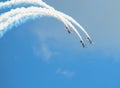 Parallel Diving Stunt Planes Royalty Free Stock Photo