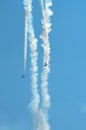 Parallel Diving Stunt Planes Royalty Free Stock Photo