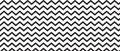 Parallel horizontal zigzag lines pattern. Background with black and white jagged stripes. Serrated shapes texture Royalty Free Stock Photo