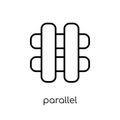 Parallel icon from Geometry collection.