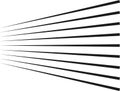 irradiated parallel lines Royalty Free Stock Photo