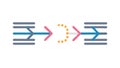 Parallel Process Flow Icon for Efficient Workflow, vector design Generative AI Royalty Free Stock Photo