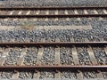 Parallel rail ways Royalty Free Stock Photo