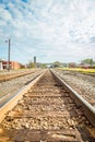 Parallel Railroad Tracks Royalty Free Stock Photo