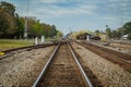 Parallel Railroad Tracks Royalty Free Stock Photo