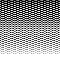 Parallel wavy-zigzag horizontal lines - Horizontally repeatable