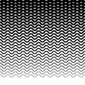 Parallel wavy-zigzag horizontal lines - Horizontally repeatable