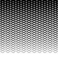 Parallel wavy-zigzag horizontal lines - Horizontally repeatable