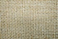 Ough woven fabric, stitched with black thread Royalty Free Stock Photo