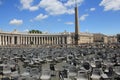 Parallel worlds Vatican St. Peters Square. Royalty Free Stock Photo