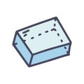 parallelepiped color vector doodle simple icon design