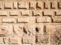 Parallelepipeds on stone wall