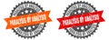 paralysis by analysis band sign. paralysis by analysis grunge stamp set Royalty Free Stock Photo