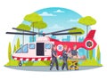 Paramedic Cartoon Concept