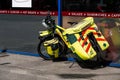 Paramedic Pedal Bicycle With Medical Equipment Parked With No People