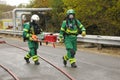 Paramedics at a major incident.