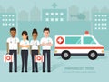 Paramedics, medical staff