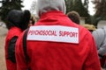 Paramedics mountain rescue service Psychosocial Support Royalty Free Stock Photo