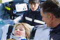 Paramedics With Patient Royalty Free Stock Photo