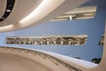 Vienna / Austria / November 12, 2017: Parametric interior of Zaha Hadids library building in Vienna.