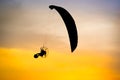 Paramotor Flying Silhouette