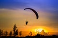 Paramotor Flying Silhouette