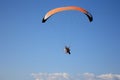 Paramotor glider in the sky Royalty Free Stock Photo