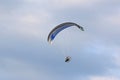 Paramotor pilot flying wing Royalty Free Stock Photo