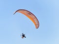 Paramotor or Powered Paragliding: paraglider with small engine a